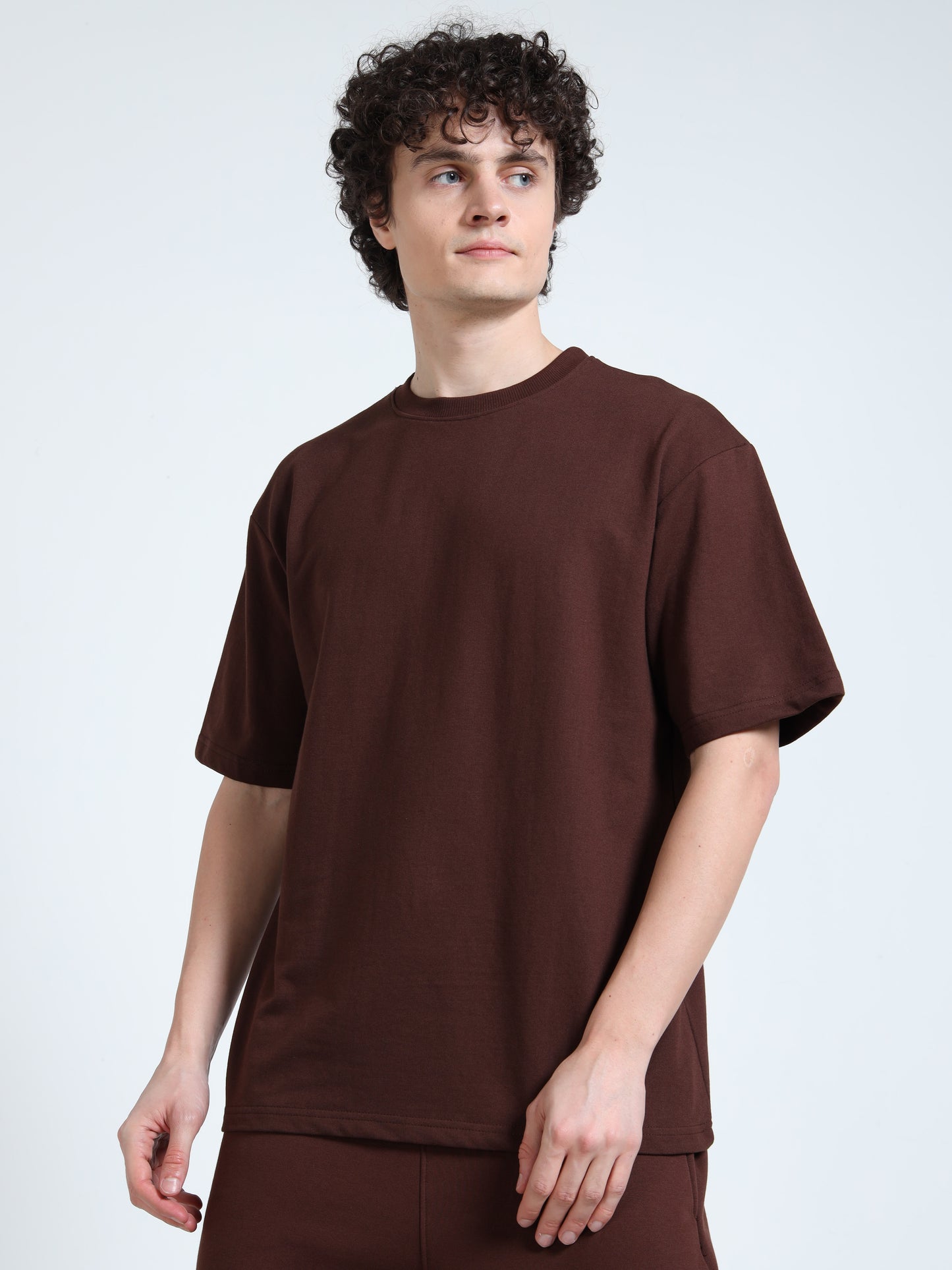 Unisex Walnut Brown Oversized Tee