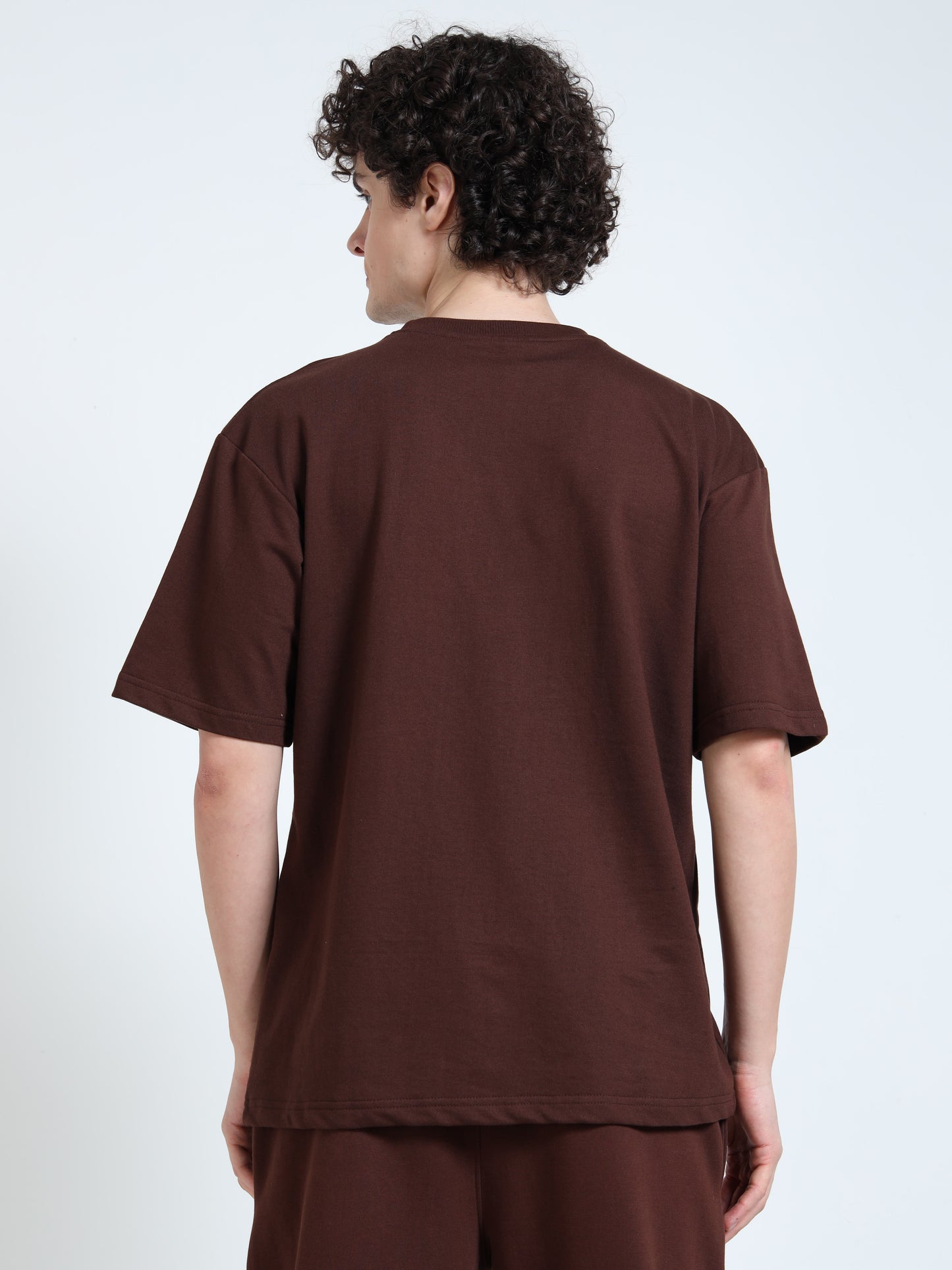 Unisex Walnut Brown Oversized Tee