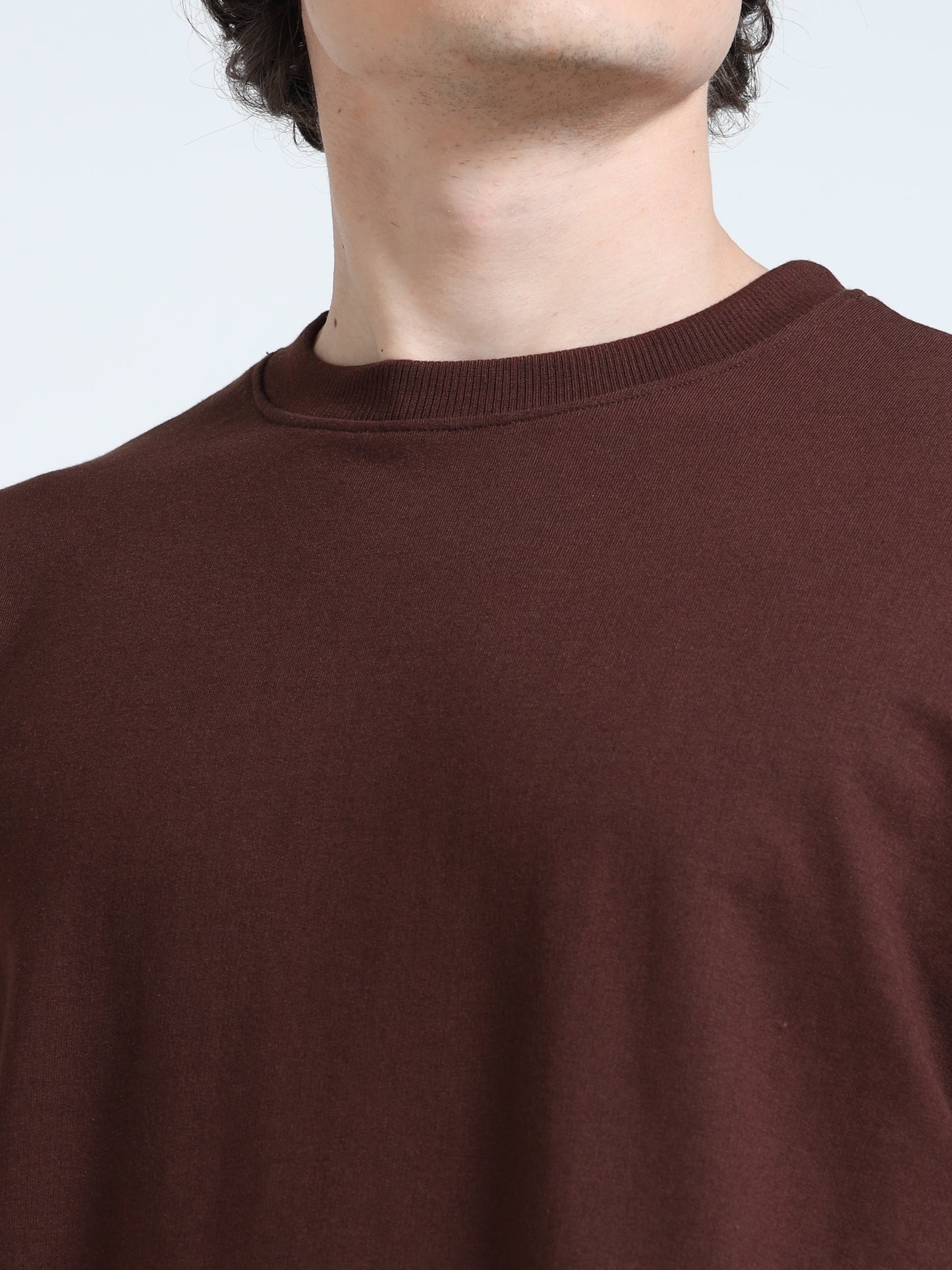 Unisex Walnut Brown Oversized Tee