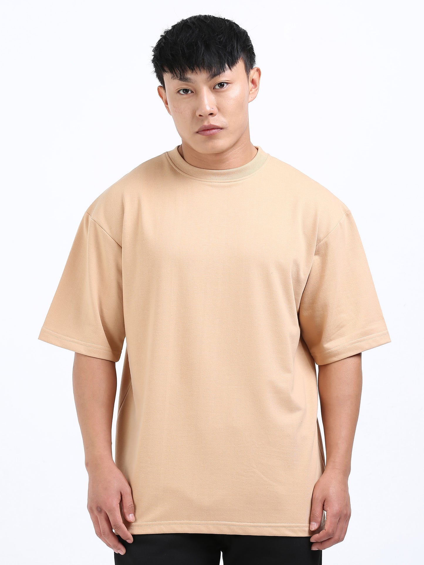 Unisex Beige Oversized Tee