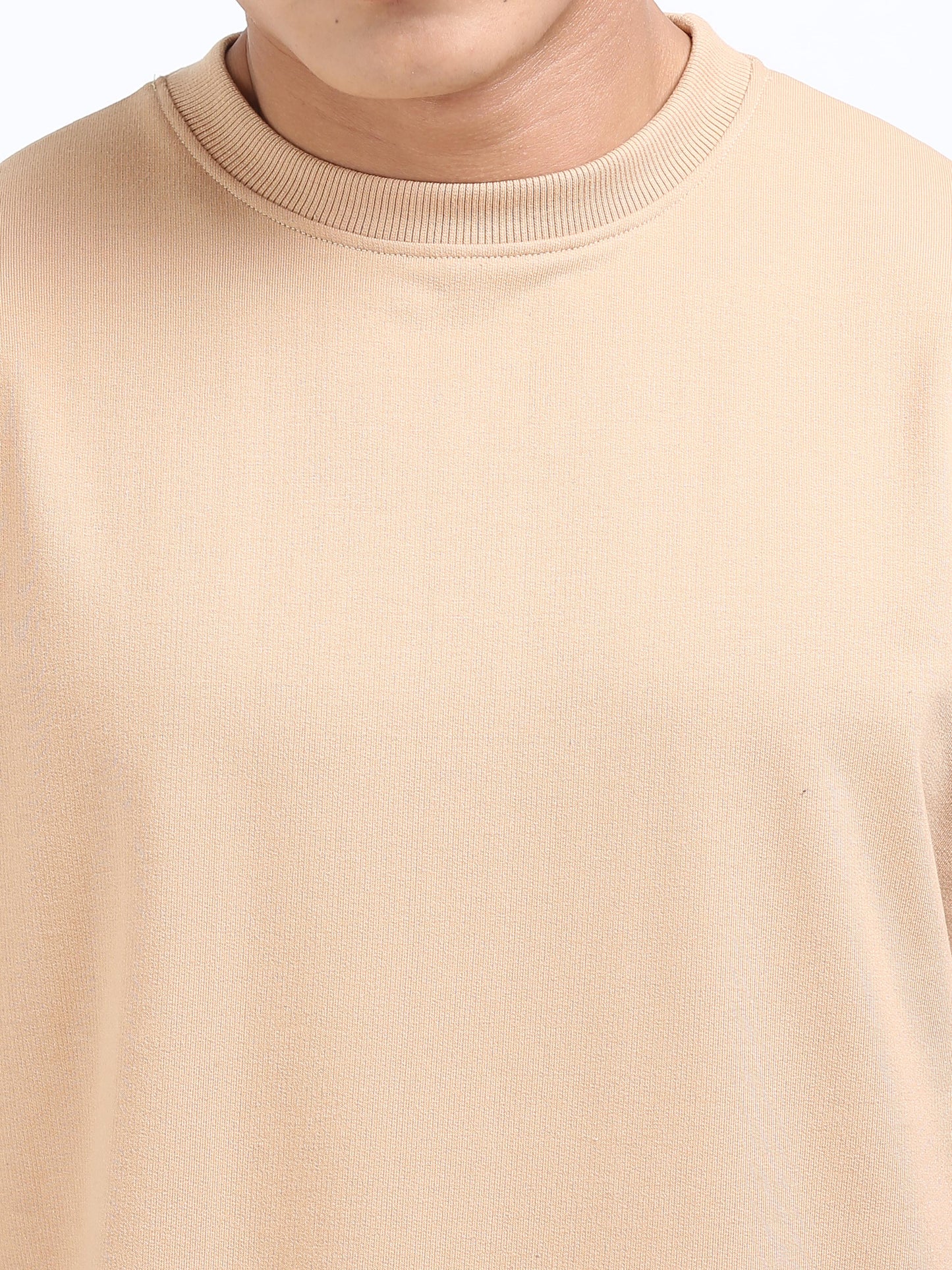Unisex Beige Oversized Tee