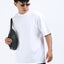 Unisex White Oversized Tee