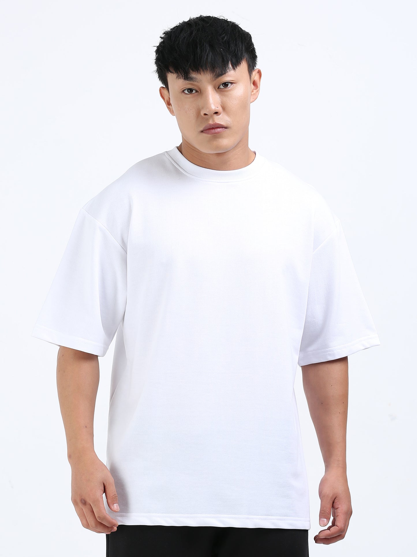 Unisex White Oversized Tee