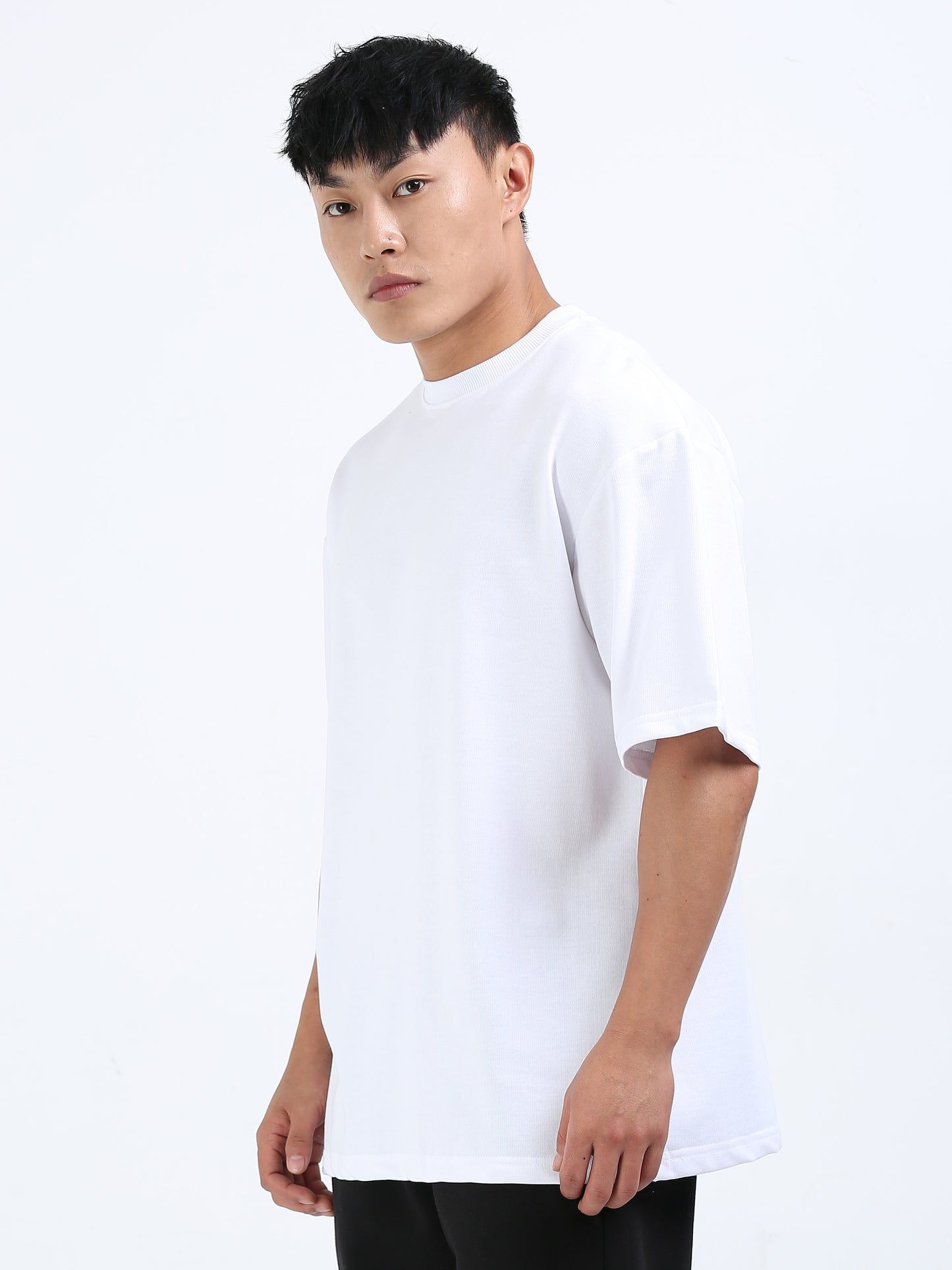 Unisex White Oversized Tee