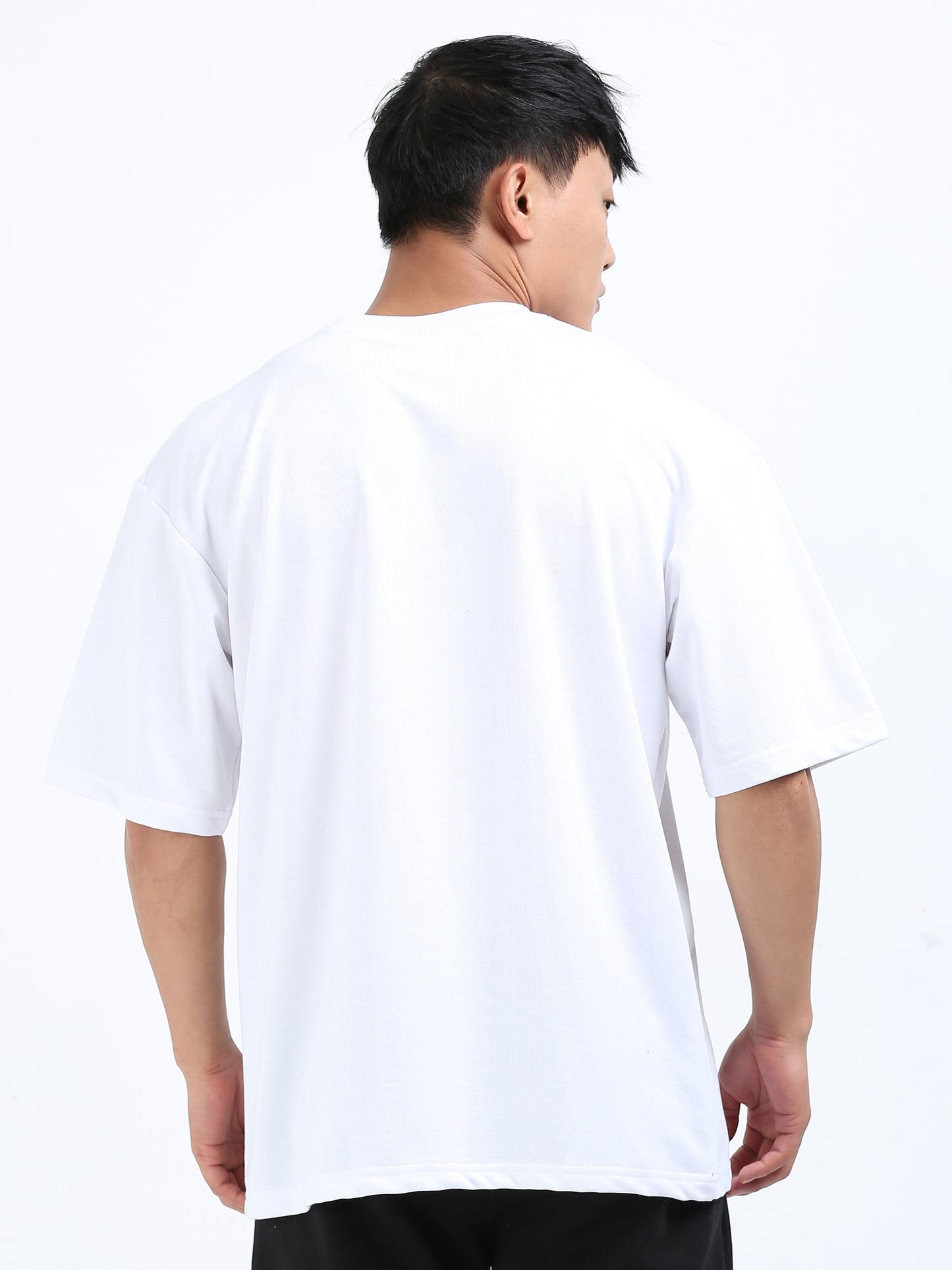 Unisex White Oversized Tee