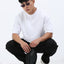 Unisex White Oversized Tee