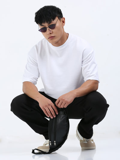 Unisex White Oversized Tee