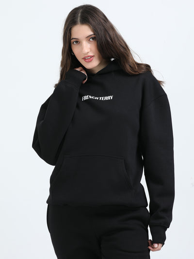 Onyx Black Oversized Hoodie
