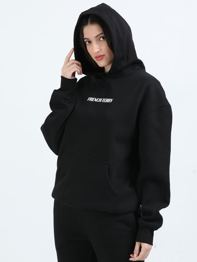 Onyx Black Oversized Hoodie