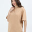 Unisex Beige Oversized Tee