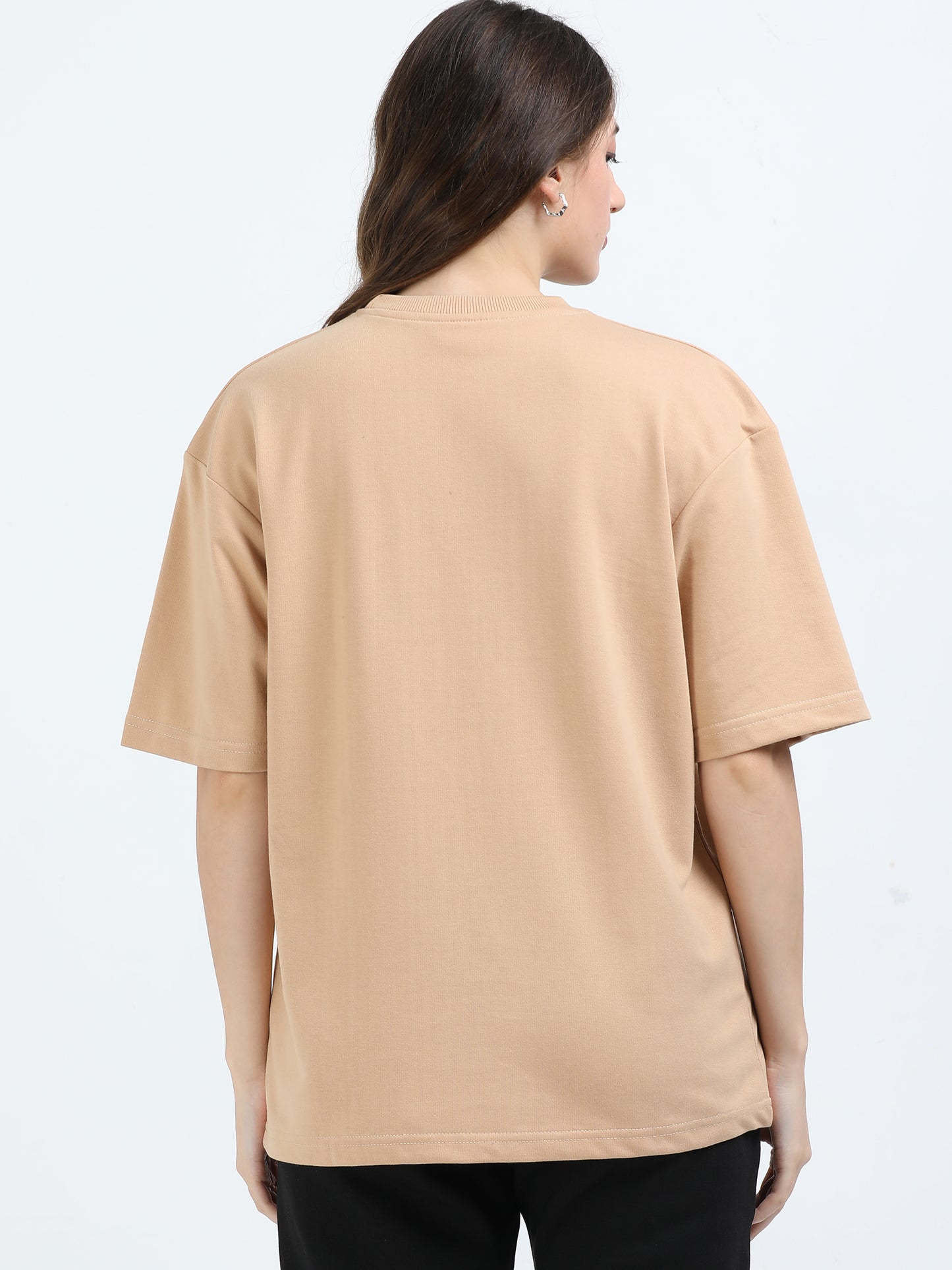 Unisex Beige Oversized Tee