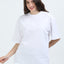Unisex White Oversized Tee