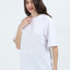 Unisex White Oversized Tee