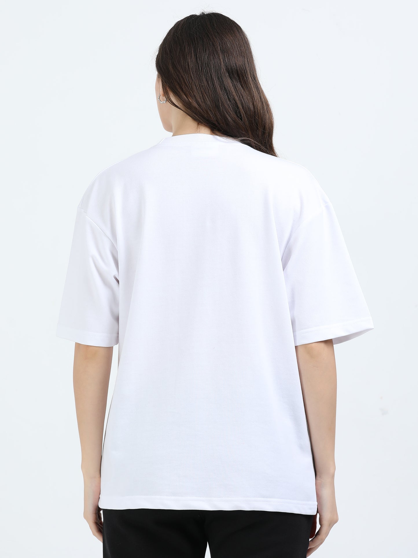 Unisex White Oversized Tee