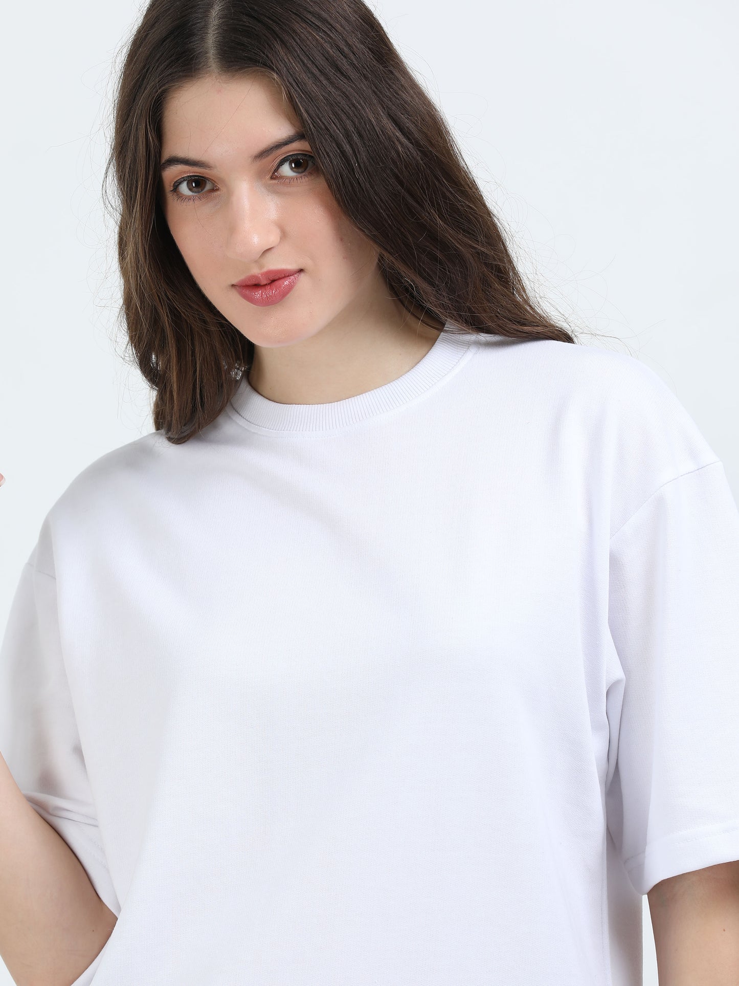 Unisex White Oversized Tee