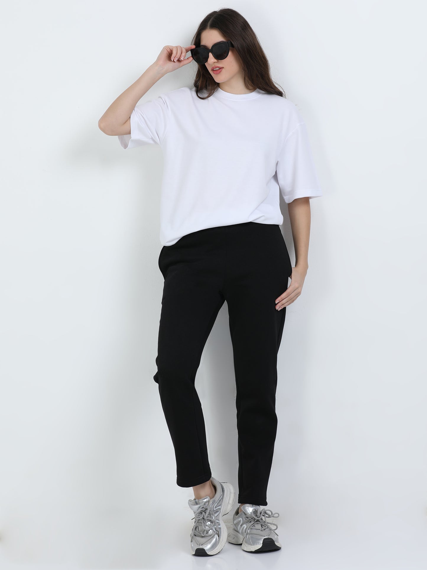 Unisex White Oversized Tee