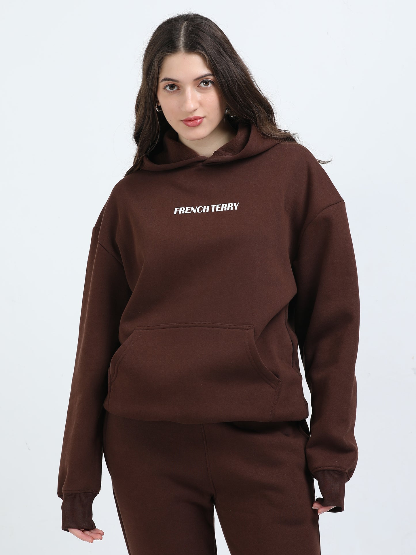Walnut Brown Oversized Hoodie