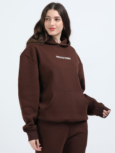 Walnut Brown Oversized Hoodie