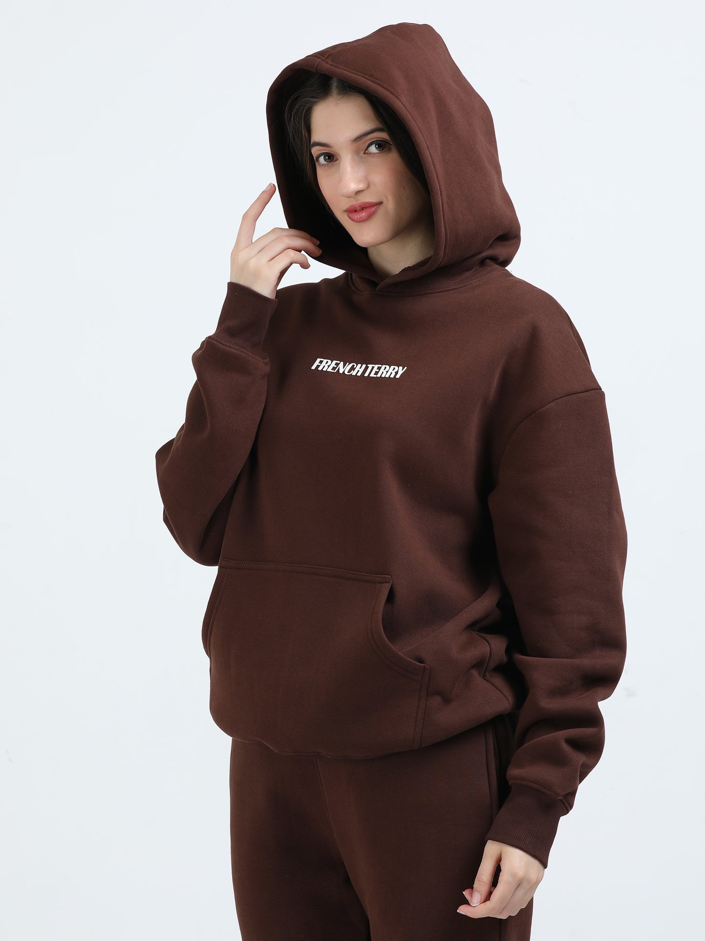 Walnut Brown Oversized Hoodie