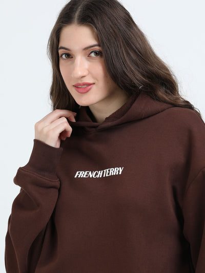 Walnut Brown Oversized Hoodie
