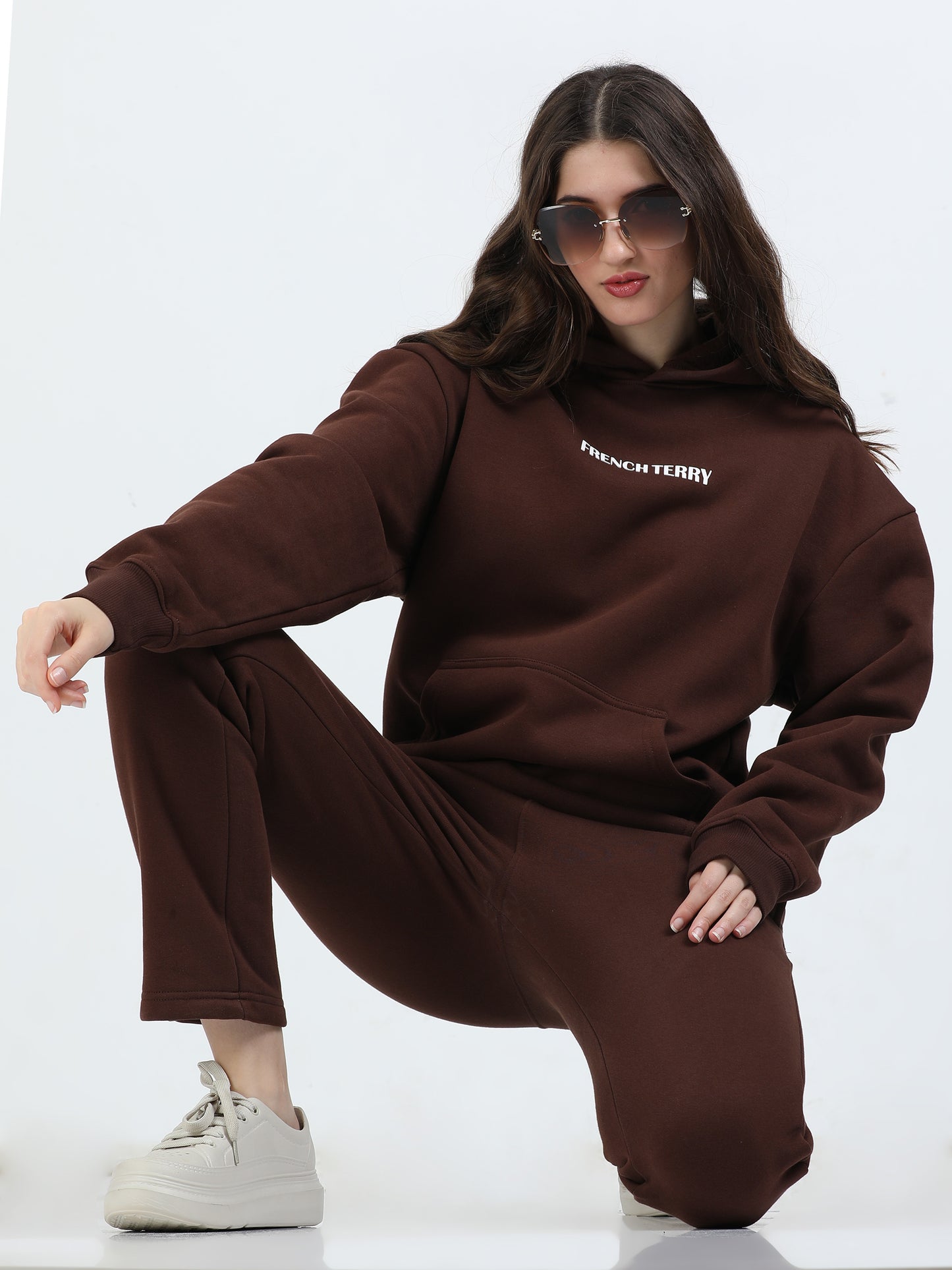 Walnut Brown Oversized Hoodie