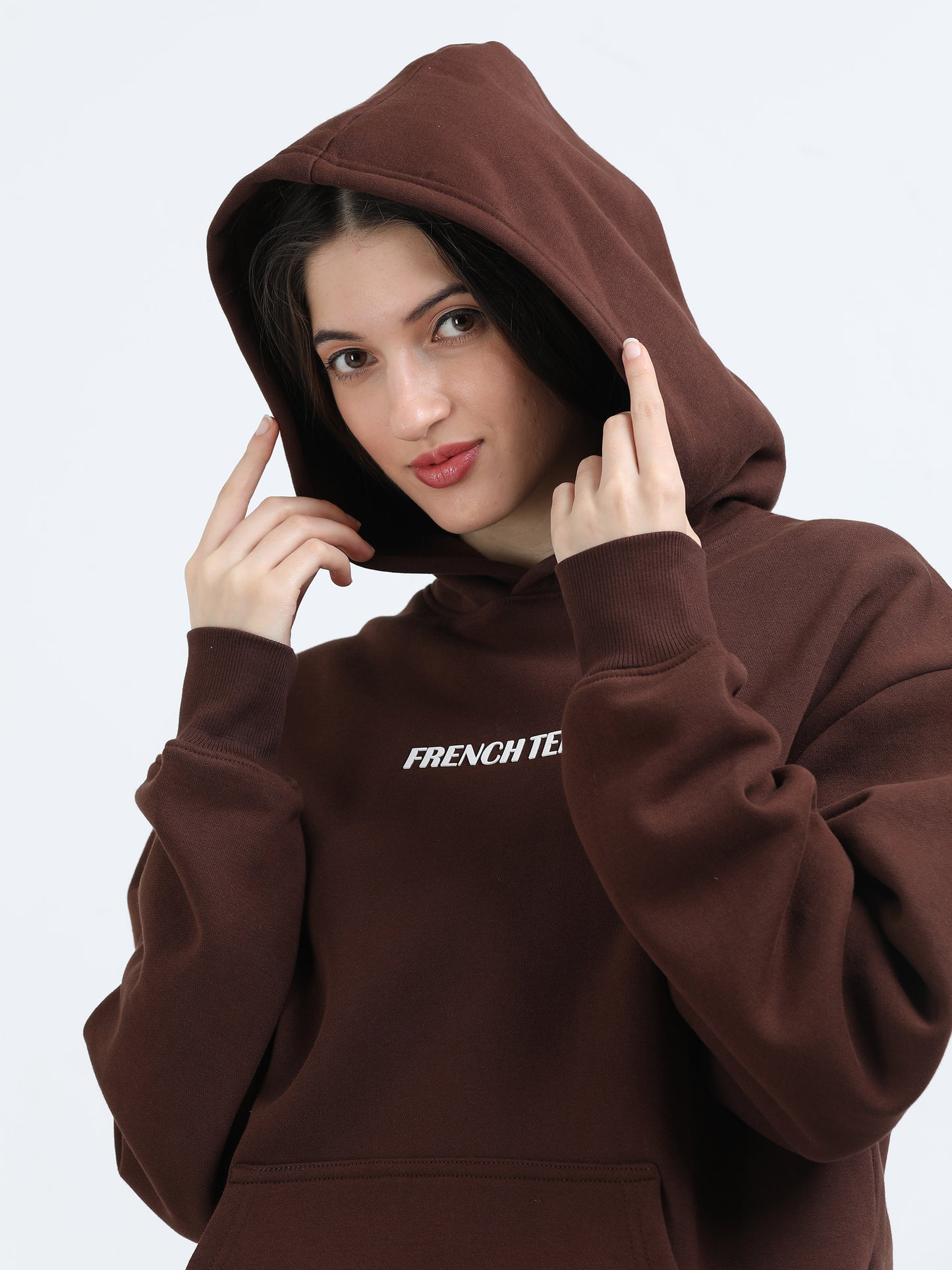Walnut Brown Oversized Hoodie