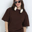 Unisex Walnut Brown Oversized Tee