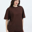 Unisex Walnut Brown Oversized Tee