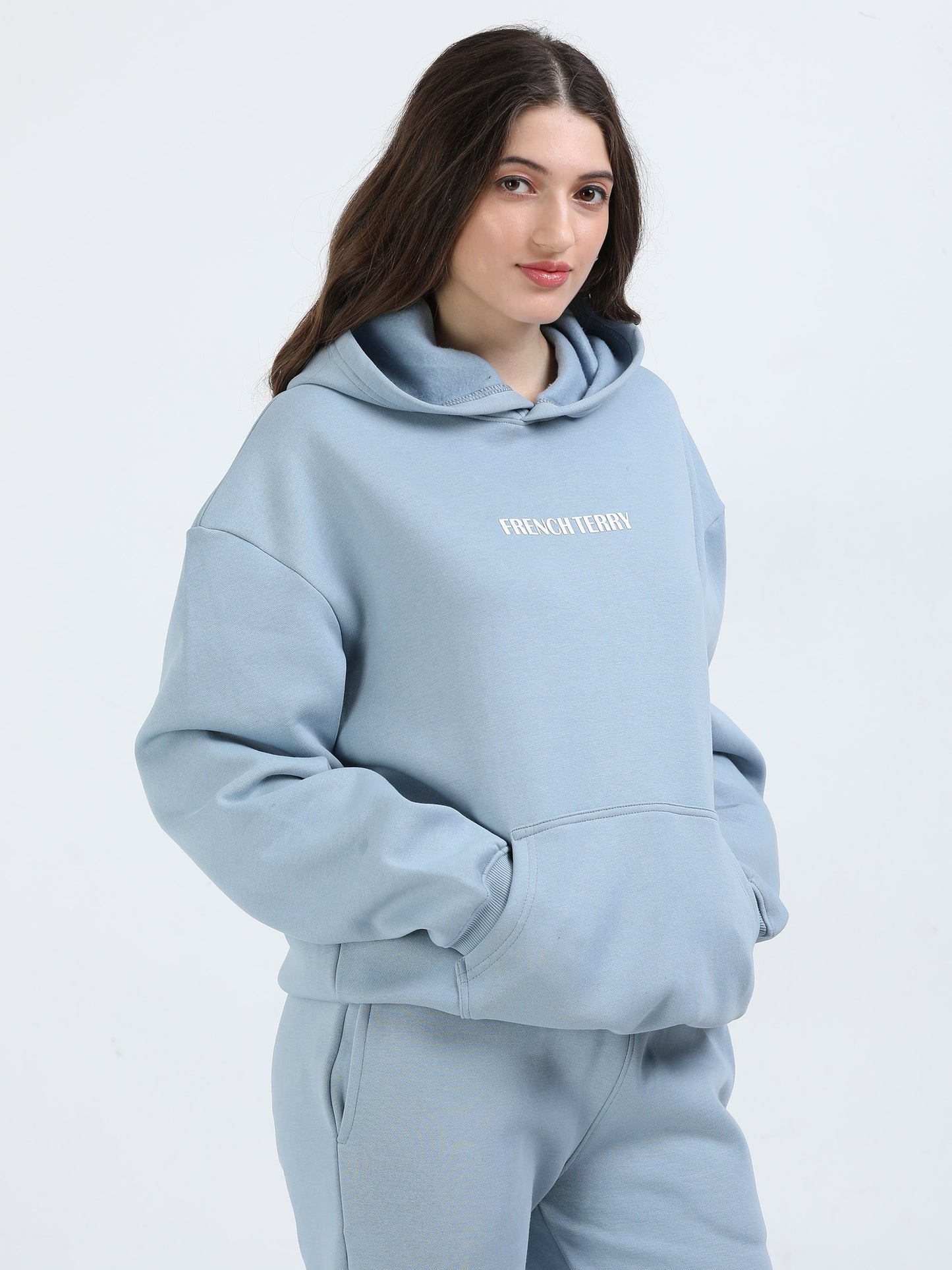 Spindle Blue Oversized Hoodie