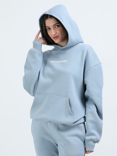 Spindle Blue Oversized Hoodie