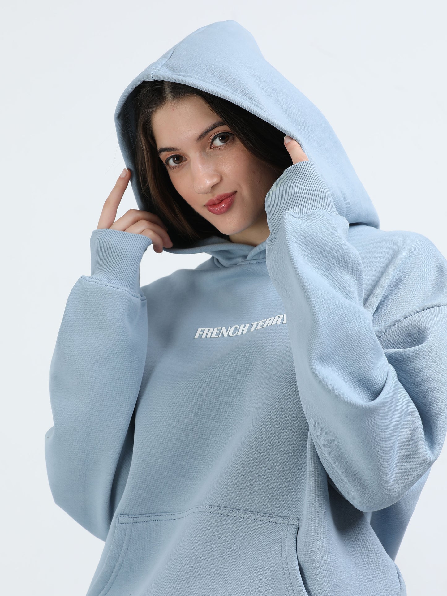 Spindle Blue Oversized Hoodie