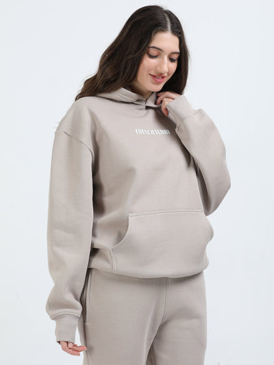 Cement Gray Oversized Hoodie