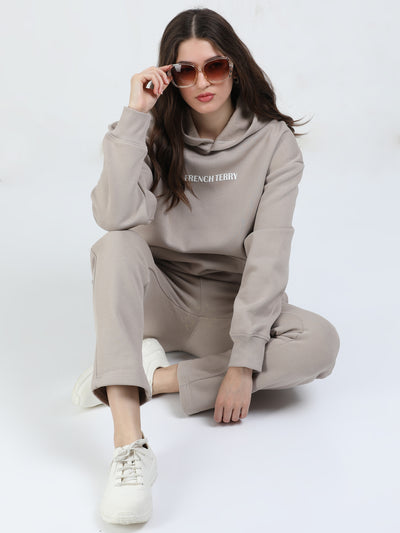 Cement Gray Oversized Hoodie