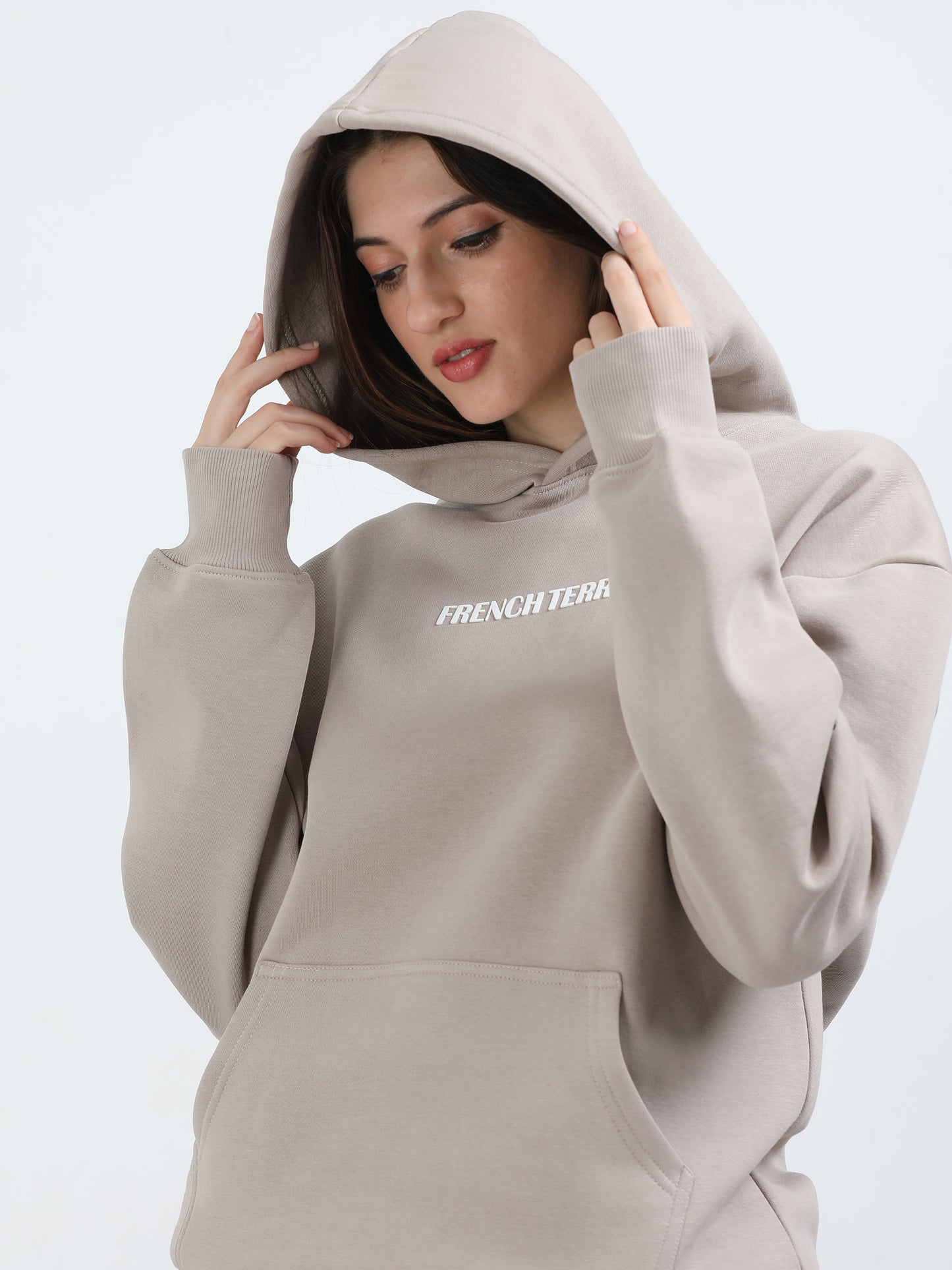 Cement Gray Oversized Hoodie