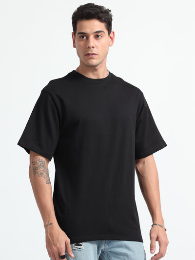 Unisex Black Oversized Tee