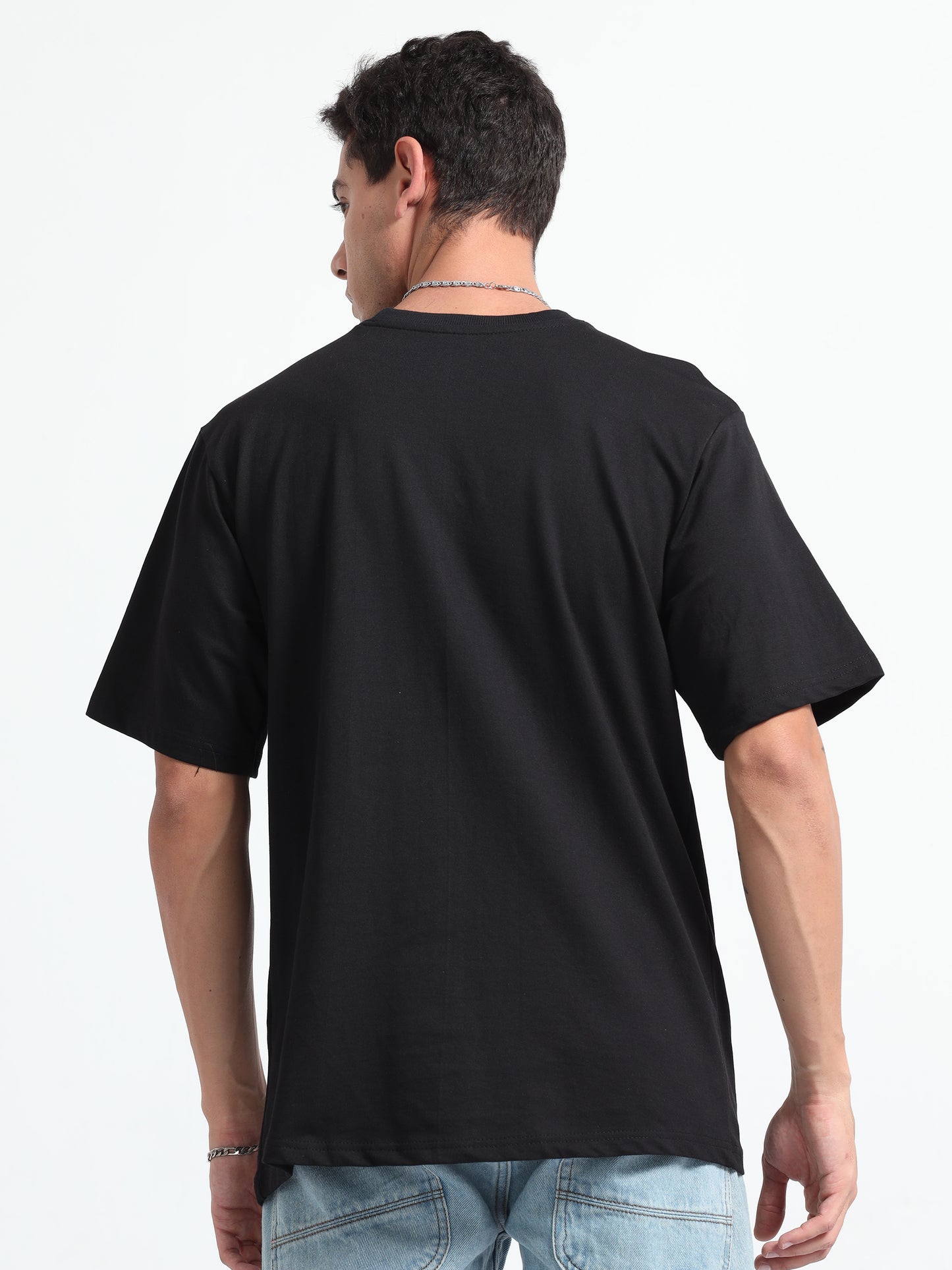 Unisex Black Oversized Tee